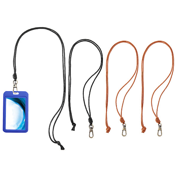 4 pieza de cordón de cera de 2 colores para hacer collares