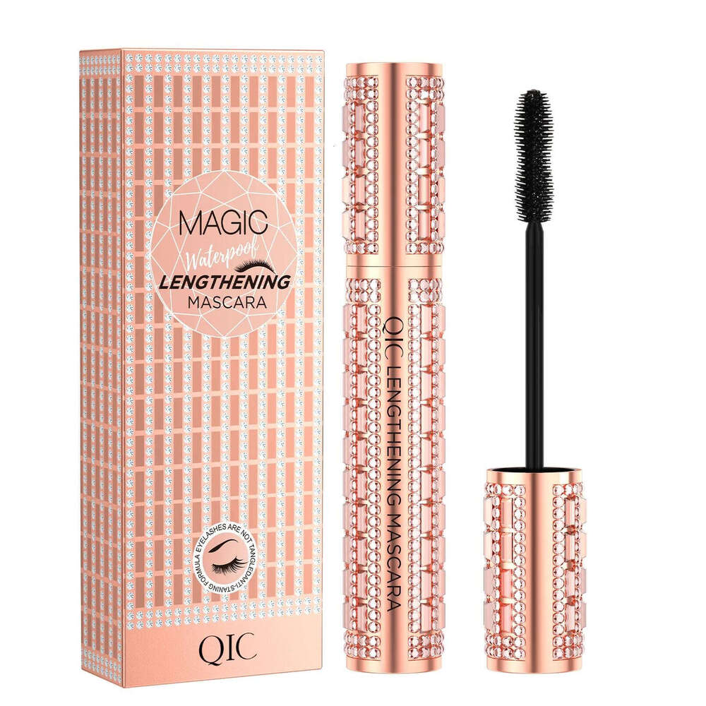 QIC Fashion Dia 4D Mascara Waterproof Eye Make-up Cosmetics Peanut Silicone Brush Lengthening Curl Lashes Fast Dry X250703