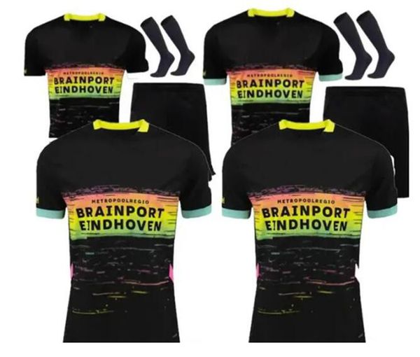 24 25 Eindhoven Away Soccer Jerseys 2024 Hazard FABIO Sia psvs Men It Football Shirts Kids Set TOP Adult Kits LANG 7 DEST 8 DE JONG 9 TILLMA