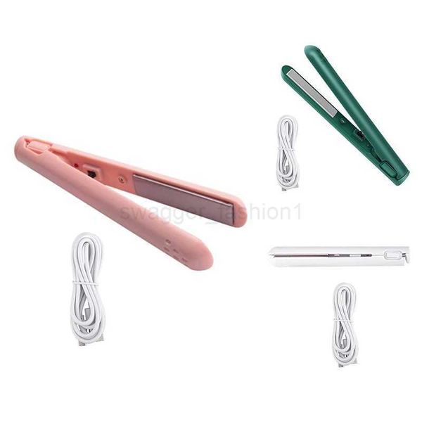 2 In 1 Dual-Purpose Hair Curler Mini Hair Straightener Travel Curling IronPortable Mini USB Hair CurlerB240719