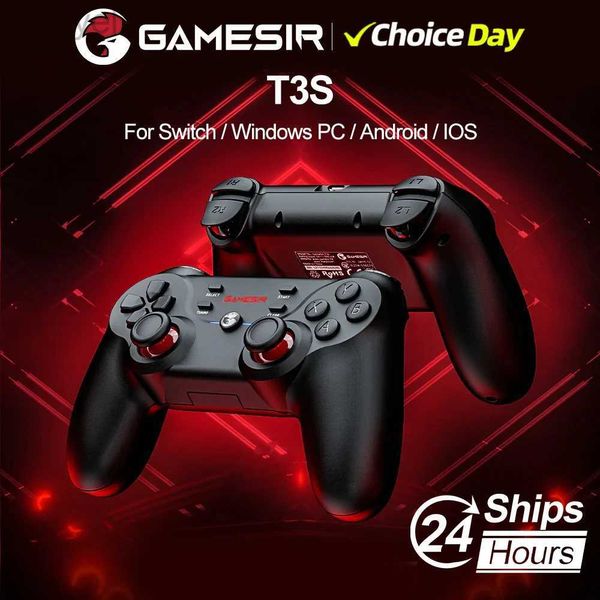 Game Controllers Joysticks GameSir T3s Bluetooth 5.0 Wireless Gamepad Switch Game Controller for Switch Android IOS PC Controle Computer TV