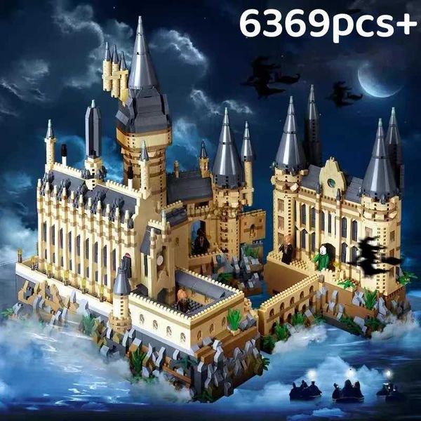Micro Bricks City Creative Medieval Magic Castle Series School Architecture Model Building Blocks Gifts Toys Kid Adult ChildL231114