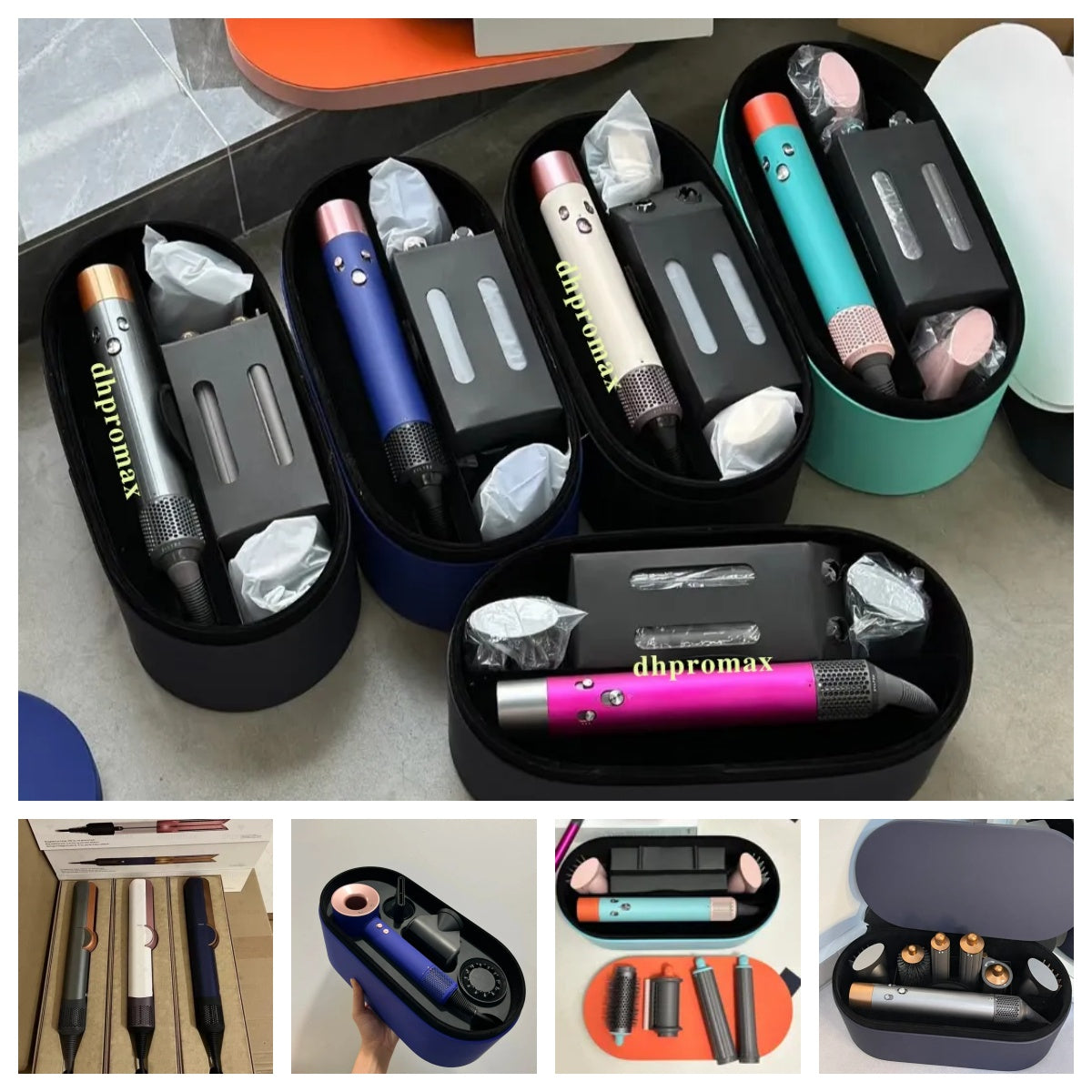 HS05 7-in-1 Curler Heat HD08 Hair dryer Comb Automatic Curler Professional Hair Salon Curling Iron Electric Hot Air Brush For Household Styling Tool