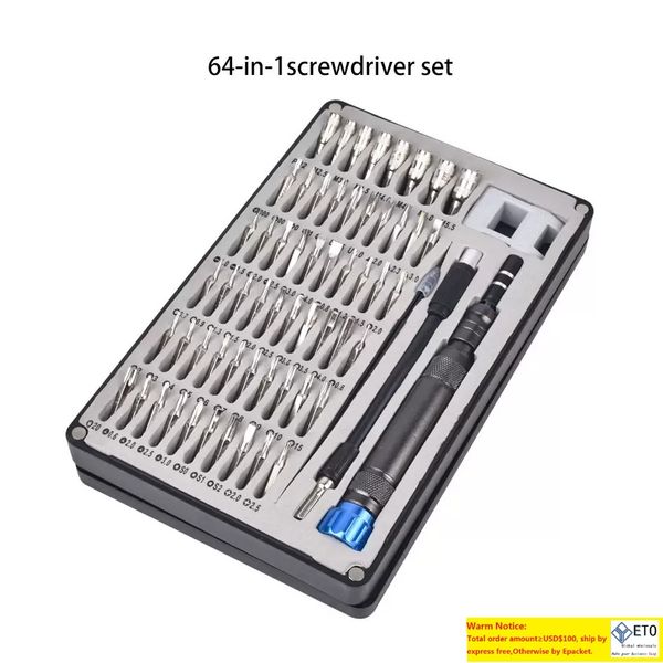 64 in 1 Screwdriver Set Magnetic Screwdriver Bit Torx Multi Mobile Phone Repair Tools Kit Electronic Device Hand Tool