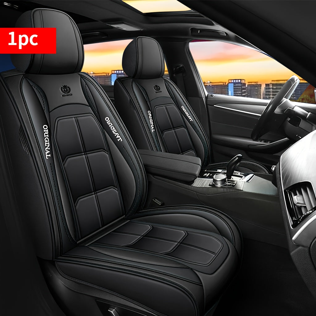 TEMU 1pc-2pcs Luxury Car Seat Covers - Protection Pad For Sedans, Suvs & Pickup Trucks - Durable, Comfortable, Stylish Design Fit Vehicle Accessory,