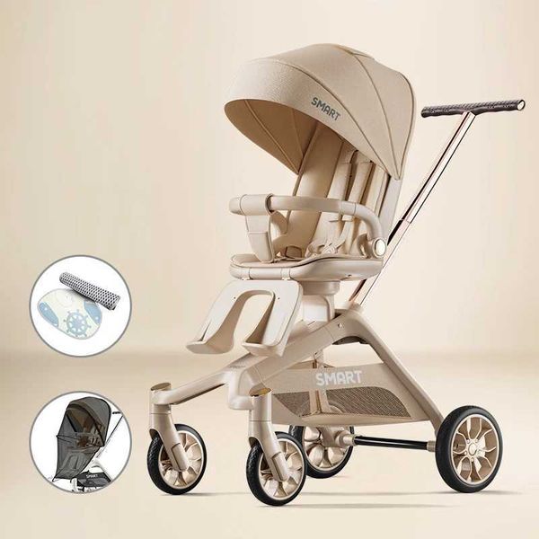 High visibility portable baby stroller compact lightweight travel stroller suitable for infants and toddlers with 360 swing seat W250109
