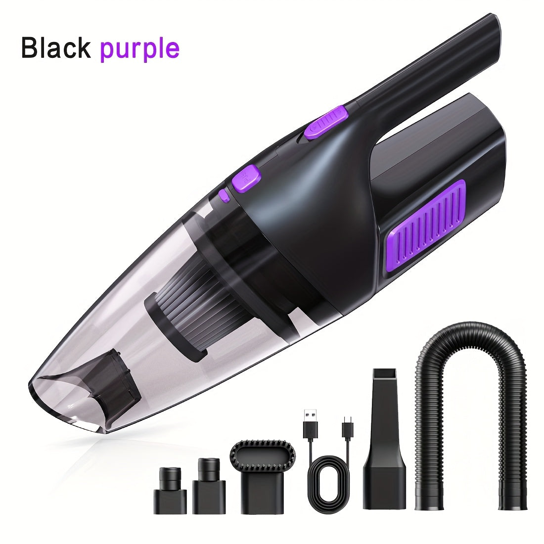 TEMU Handheld Vacuum Cleaner, Powerful Suction, Wireless Convenient, , Office, Indoor, Car And Other Multi-scene Cleaning Tools, Office Cleaning,