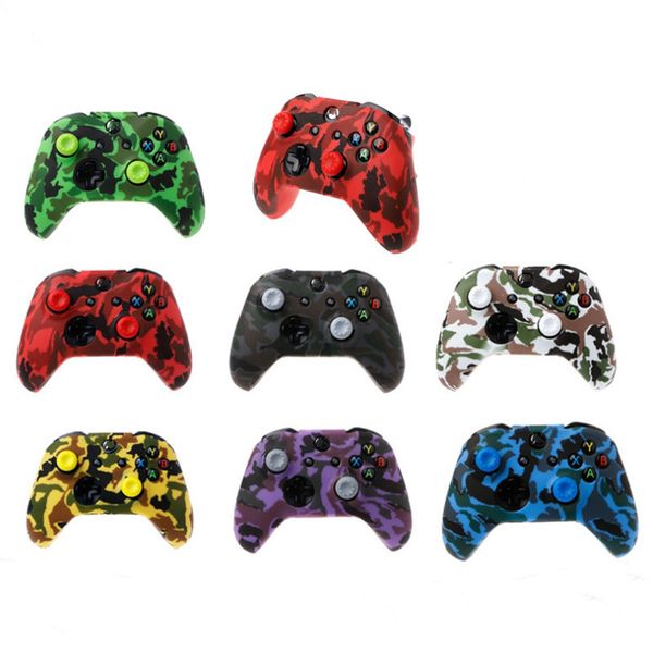 2024 New Xbox One Game Controller Case Gamepad Joysticks Protection Cases Camouflage Silicone Gamepads Cover For Xbox One-XS Controllers 11