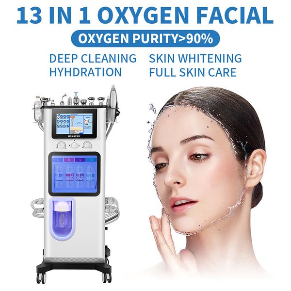 Multifunction 14 in 1 Hydro Water Dermabrasion Facial Care Machine Skin Care Facial Cleaning Wrinkle Removal Skin Moisturizer Beauty equipme