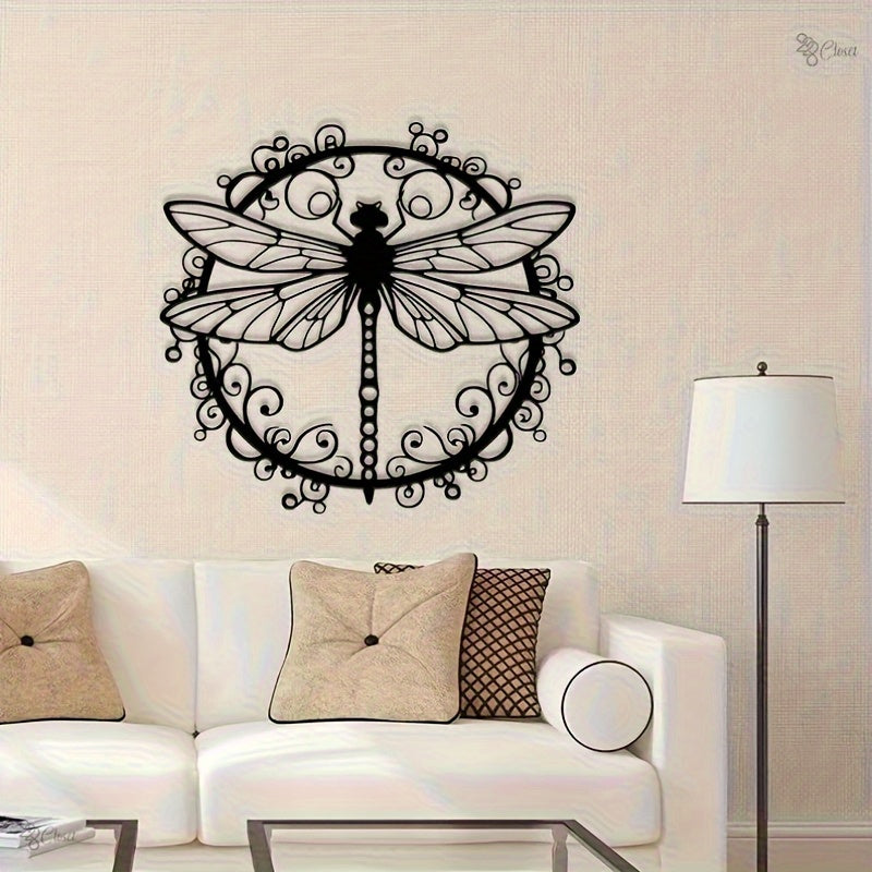 TEMU Dragonfly Metal Wall Decoration, Garden Decoration Dragonfly Logo, Courtyard Dragonfly Art, Wall Decoration, Dragonfly Gift, Exquisite Gift For
