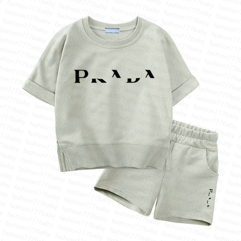 7 styles Luxury Logo Clothing Sets Kids Designer fashion Clothes Suits Baby Girl Boy Clothing Summer high quality Infantis sets chlidren sport suits