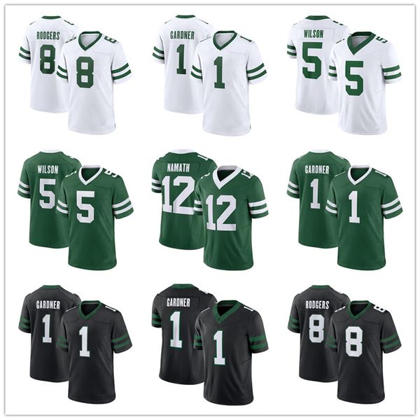 jets Jersey Davante Adams 8 Aaron Rodgers Ahmad Sauce Darrelle Revis Breece Hall Joe Namath Quinnen Williams Jermaine Johnson II Quincy Will
