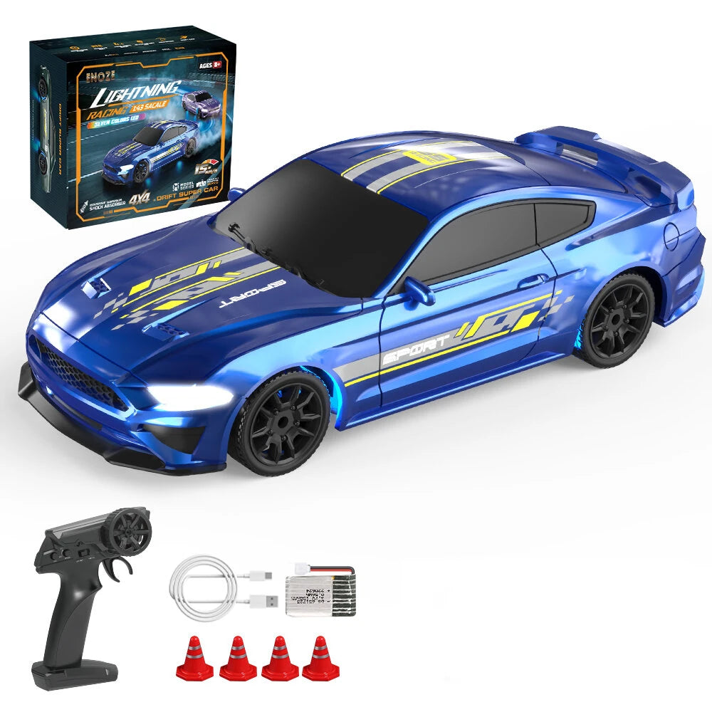 ENOZE 8500 8501 1-43 2.4G 4WD RTR Full Scale Mini Drift RC Car LED Lights Desktop Vehicle Models
