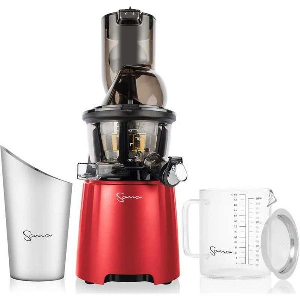 Premium Cold Pressed Vertical Juicer - Patented Trap Door System - Including Accessories - High Torque Motor B240809