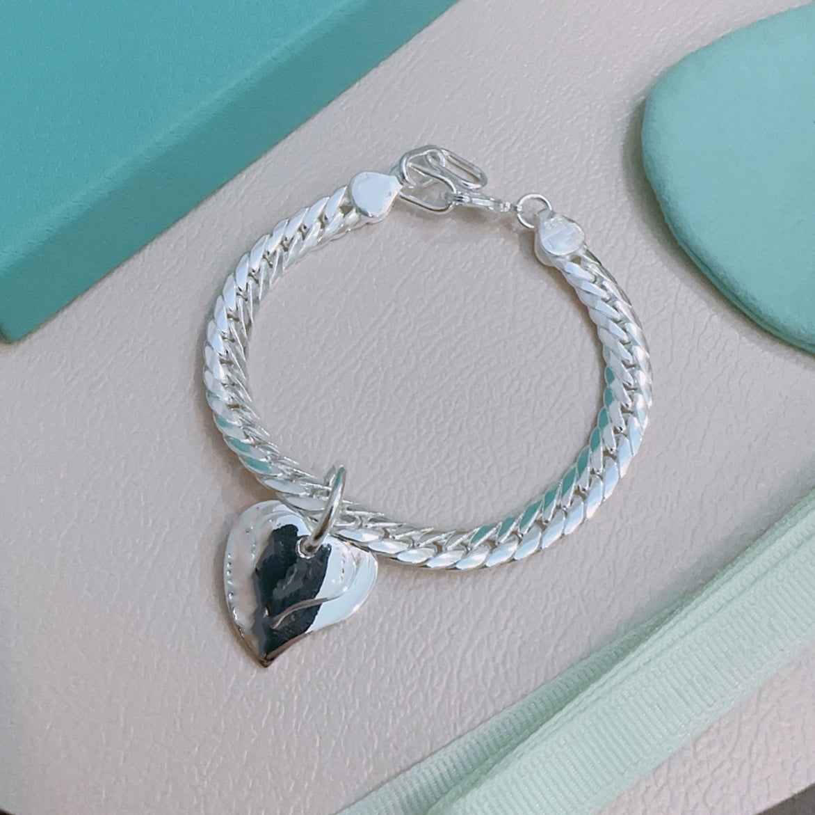 ADITA Designer 925 silver bracelet with a length of 17+3cm, suitable for both men and women fashion classic style exquisite gift with box 036