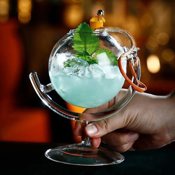 Wine glass red wine glass world shaped cocktail whiskey beer glass crystal martini glass juice glass cold drink glass 240918