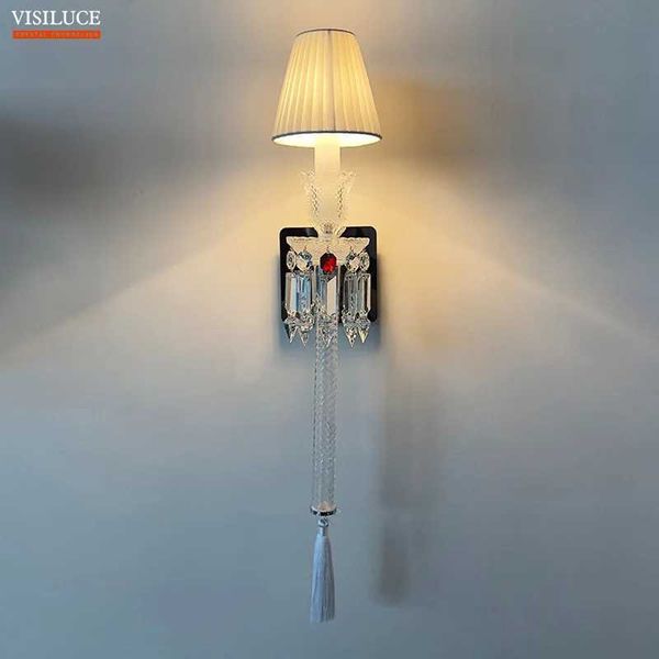 Crystal Wall Light European Style Villa Bedroom Living Room Dining Room Luxury Mirror Light Crystal Wall Light B240808
