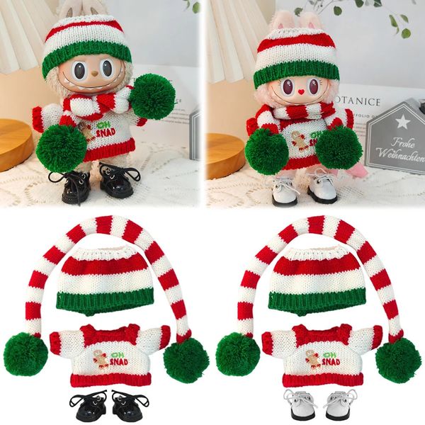 Mini Plush Dolls Clothes for Labubu Plush Dolls Clothes Outfit Accessories for Labubu Dolls Fans Children Gift 241126