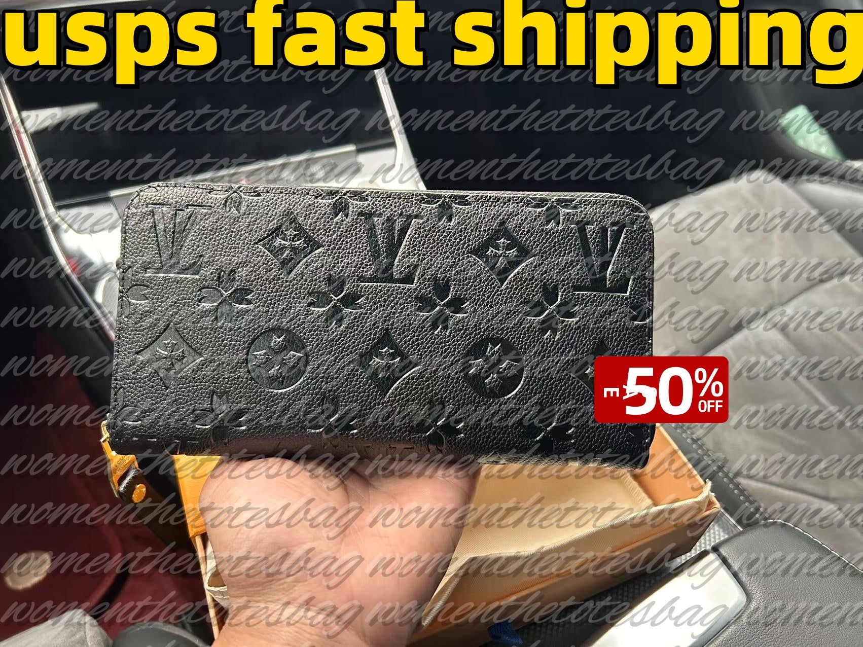 High Quality New ZIPPY Designer Wallet Womens Embossing Wallets Holders Leather Card Holder Organizer Long Wallett Coin Purse Key Pouch Pochette wit