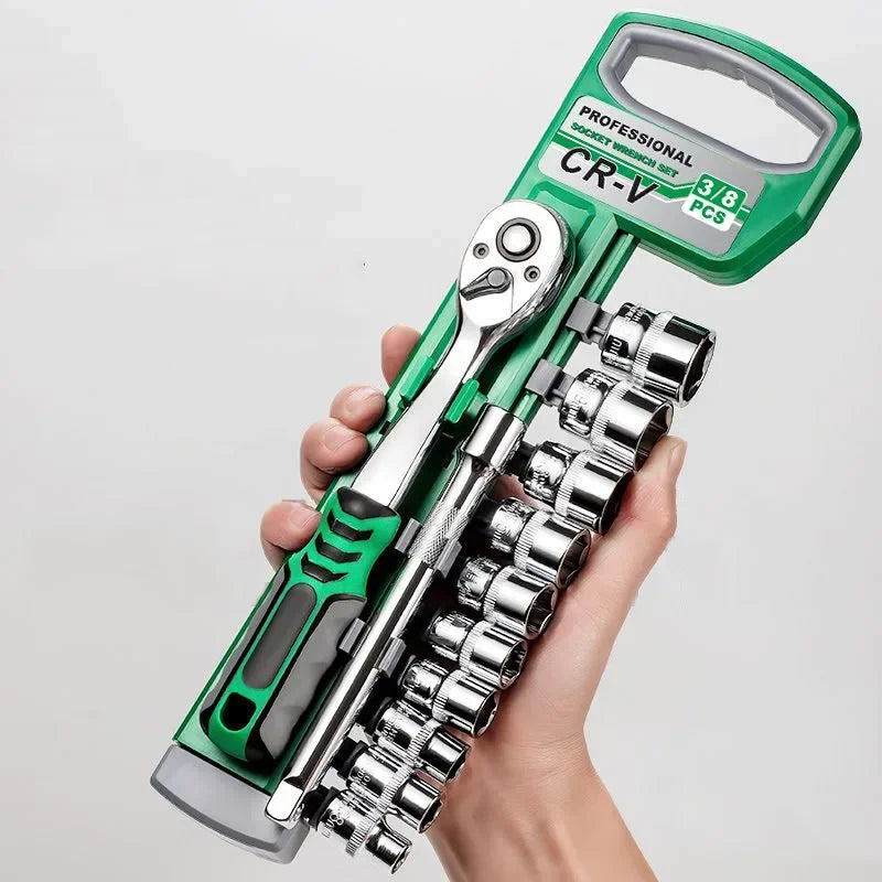 Socket Sleeve Wrench Set ,Car Repair Tool,Hand Tools,Key Set Wrench,Ratchet Wrench Set 1-4 3-8 1-2 Auto Repair Spanner Tools