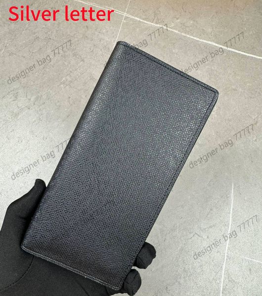 Card holder Designer Wallets for Man Women Classic business Black Leather Long Purse. All kinds of pockets, compartments and credit card slo