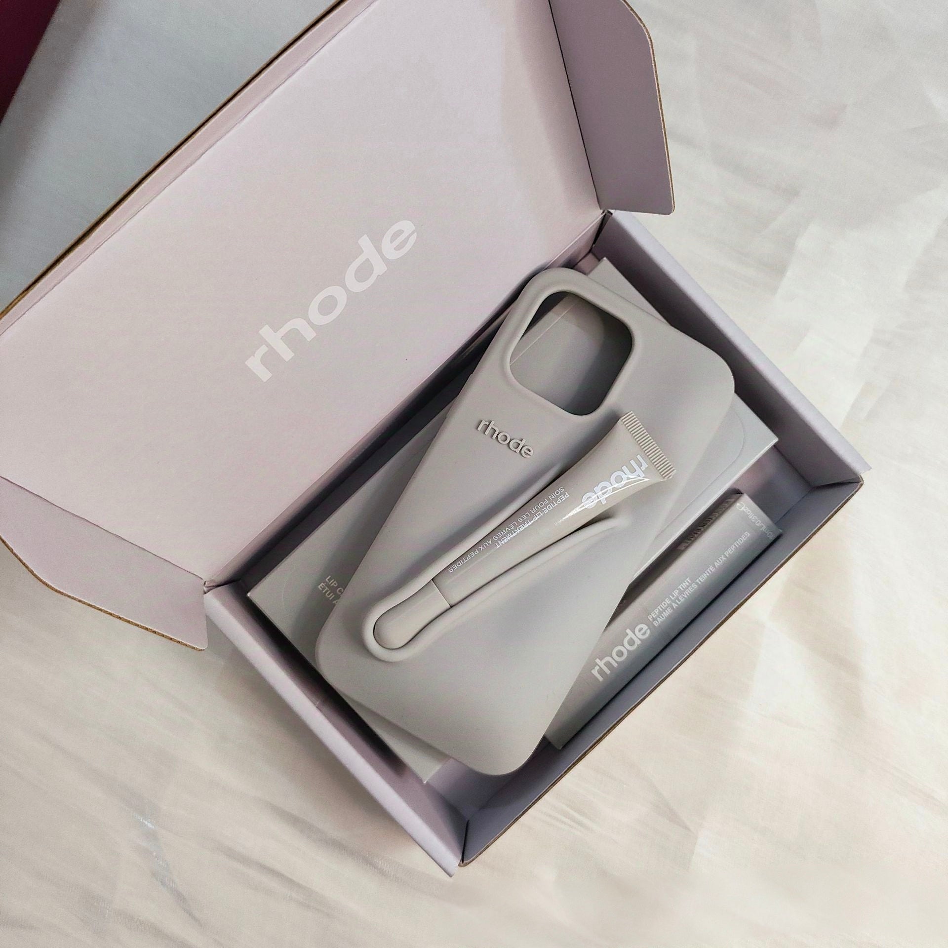 INS Lipstick Silicone Hot Rhode Phone Case For iPhone 16 15 14 13 12 11 Pro Max Plus Portable Lip Gloss Holder Hot Soft Cover with box 15 pro 16 max