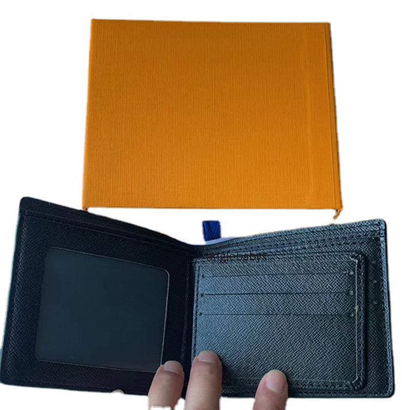 Hiqh Quality Wallets Purses Mens Wallet Short Credit Card ID Holders Paris Plaid Style Male Man Women Packet Bag Small Bifold Purse Canvas Multiple