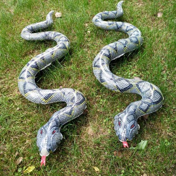 Halloween Garden Lawn Trick Props Bionic Toy for Children Inflatable Simulated Snake Balloon Party Trick Games Toys Python Props Y240821