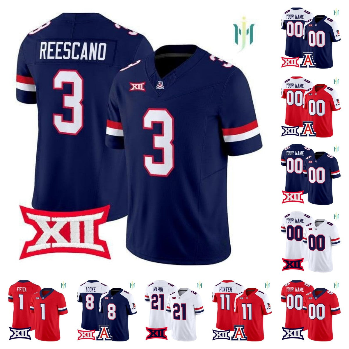 Arizona Wildcats football jerseys Noah Fifita Braedyn Locke Ismail Mahdi Kedrick Reescano Chris Hunter Tedy Bruschi Ka&#039;Deem Carey 2025 custom -