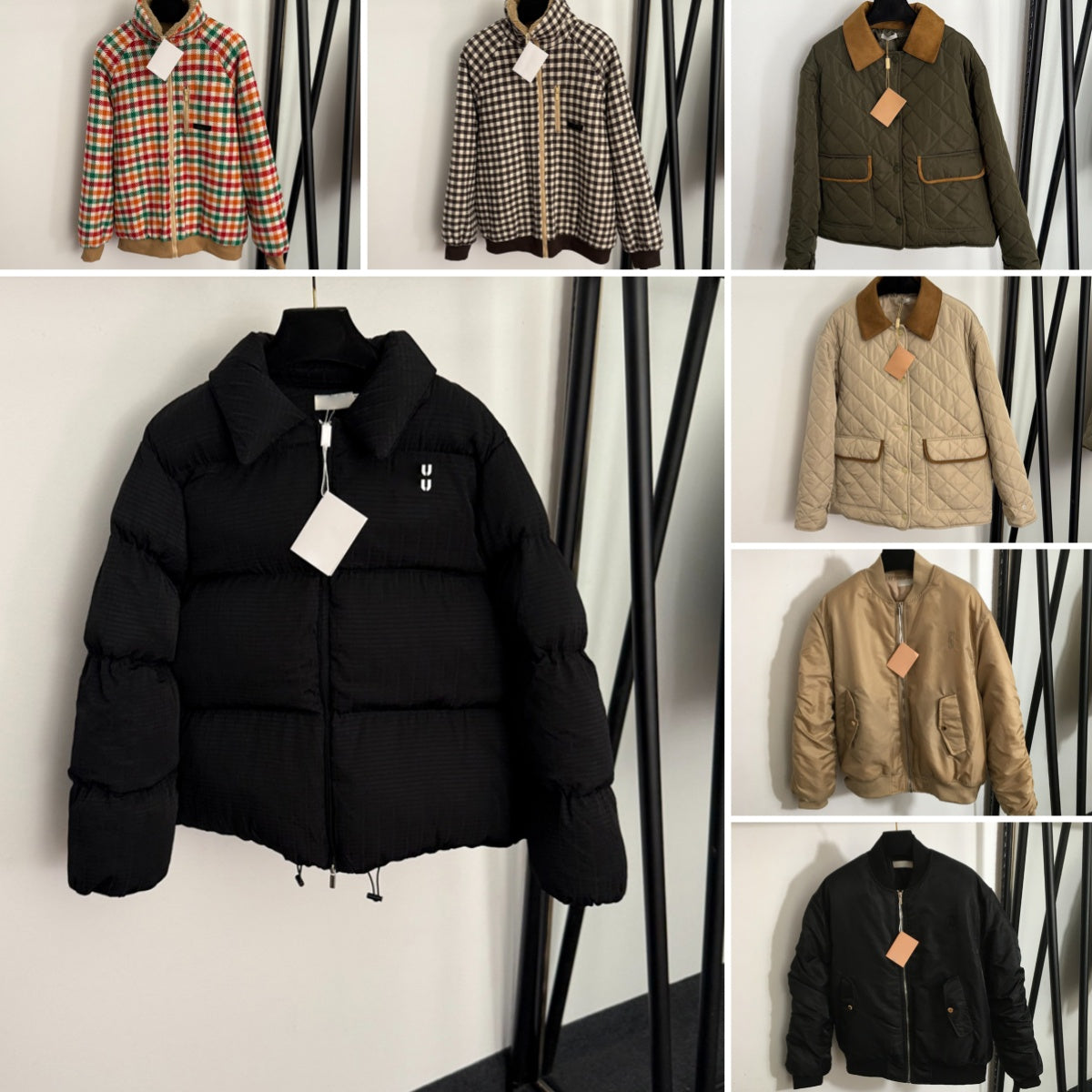 Women Puff Jacket Luxury Designer Outerwear MU Letters Print Coat Brand Tech Fleece Windbreaker Designer Coat