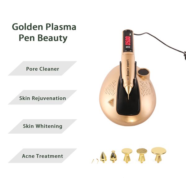 Spa Use Face Lifting Skin Lift Gold Fibroblast Plasma Face Lift Jet Plasma Wrinkle Remove Spot Treat Plasma Laser Pen