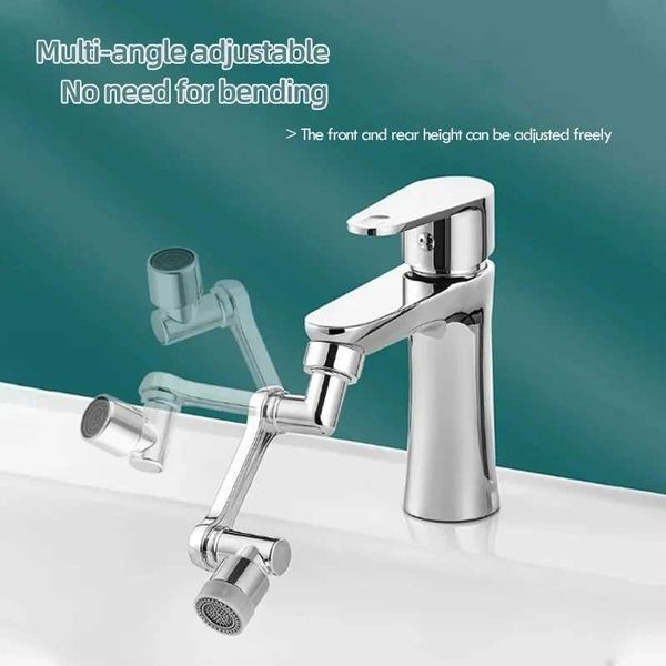 New Universal Rotation Extender Faucet Aerator Plastic Splash Filter Kitchen Tap Washbasin Faucets Bubbler Nozzle Robotic Arm NeC241225
