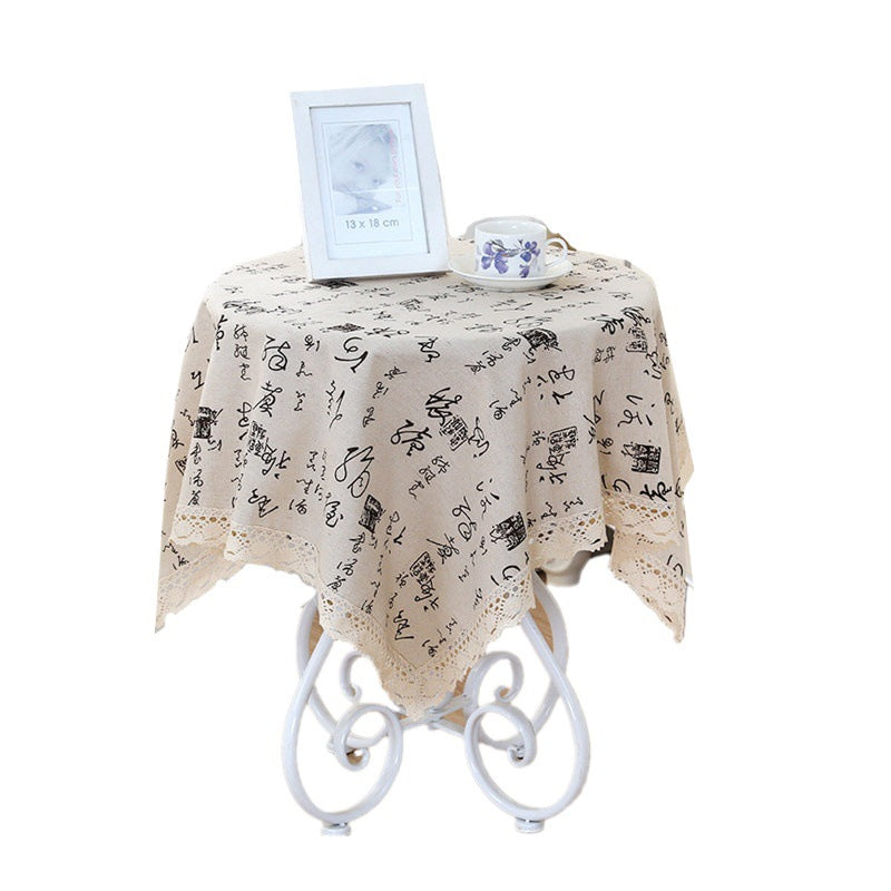 W108 Lattice style waterproof coffee table mat tablecloth wholesale oil proof waterproof table cloth