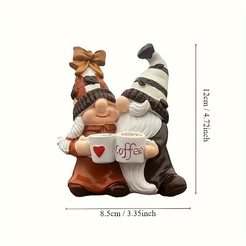 TEMU Coffee- Couple Figurines Set - Handcrafted Cartoon-style Decor, Unique Creative Gift For Bridal Shower, Birthday, Anniversary, Christmas,