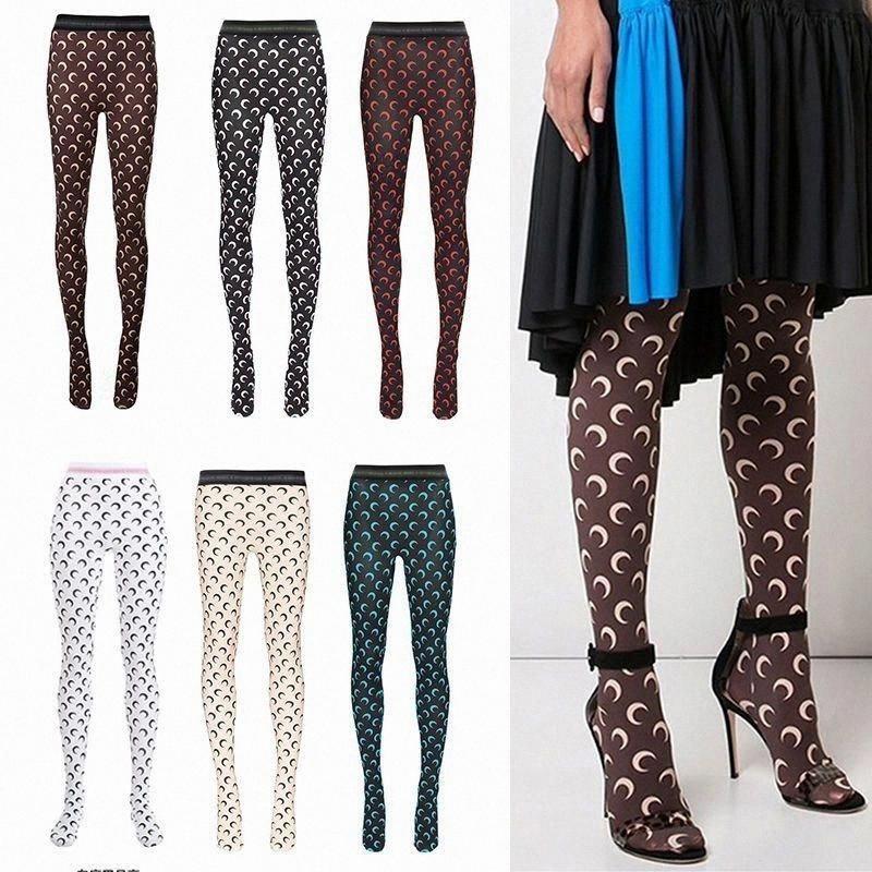 Fashion pants womens leggings half moons shaped pantyhose casual top t-shirt womens designer pullover leggings outerwear top bottom leggings ocean p