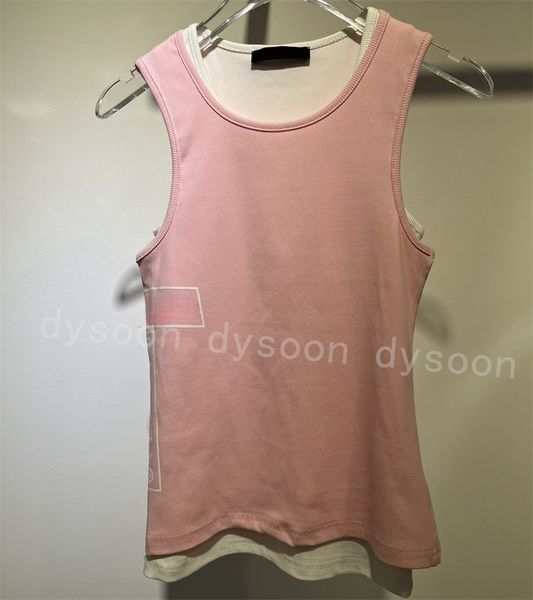 Women&#039;s Tanks Tops Fashion Sleeveless Tees 2 pieces-Set With Dust Bag 27175