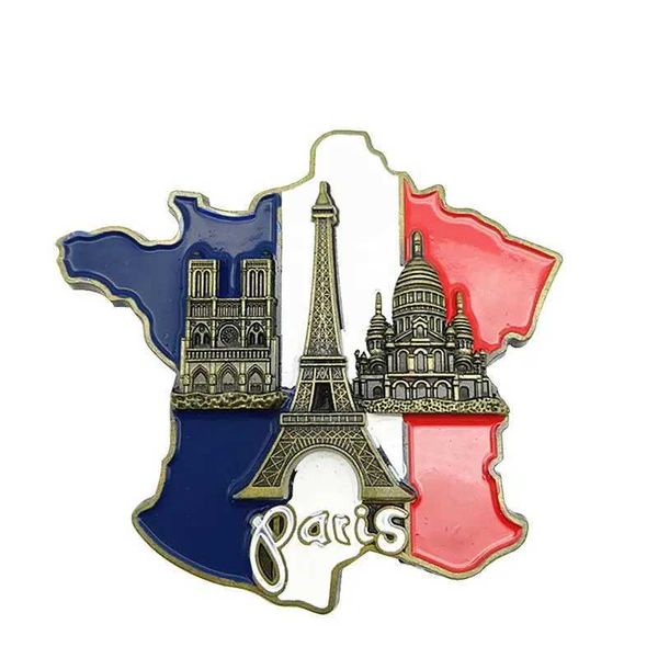 Paris France Ei-ffel Tower Triumphal Arch European Refrigerator Magnetic Fridge Magnet Creative Tourist Souvenir Collection Gift Y240816