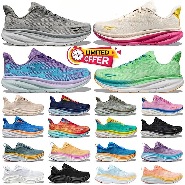 Clifton 9 sneakers Designer running shoes men women bondi 8 sneaker womens Challenger Anthracite hiking shoe breathable mens outdoor Sports