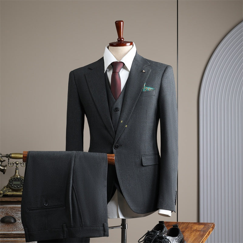 k1684 Men&#039;s Single-Breasted Casual Suit Jacket - Thin Fit for Autumn Business Attire