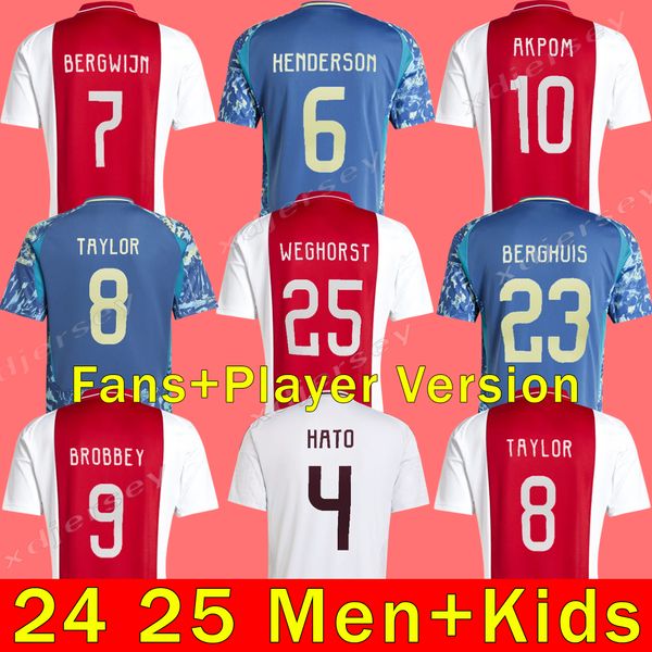 2024 2025 GODTS TRAORE Soccer Jerseys TAYLOR BROBBEY WEGHORST 24 25 AKPOM KLAASSEN Player Version Football Shirts BERGHUIS VAN DEN BOOMEN HA