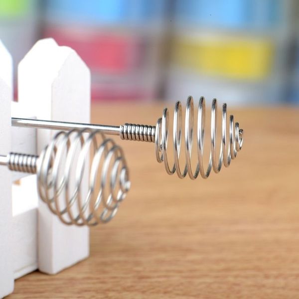 200pcs Fashion Stainless Steel Honey Spoon Stick Honey-Stir Bar Swizzle Sticks Egg Beater Whisk Mixing Kitchen Tool