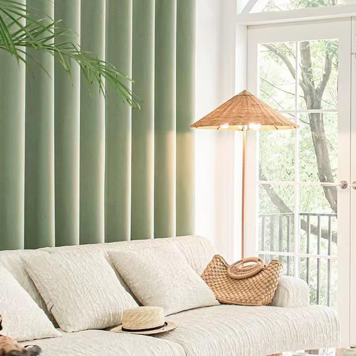 T0361 New Blackout Chenille Curtain Fabric Cream Modern Light Luxury Living Room Bedroom Custom Finished Curtains