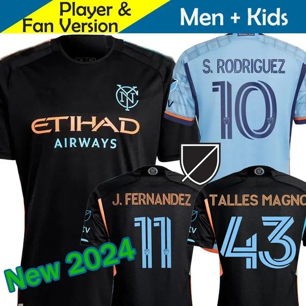 2024 2025 New York City Soccer Jerseys Moralez S. Rodriguez Gray Talles Magno HEBER KEATON 24 25 Football Shirts MEDINA ACEVEDO Adults and k