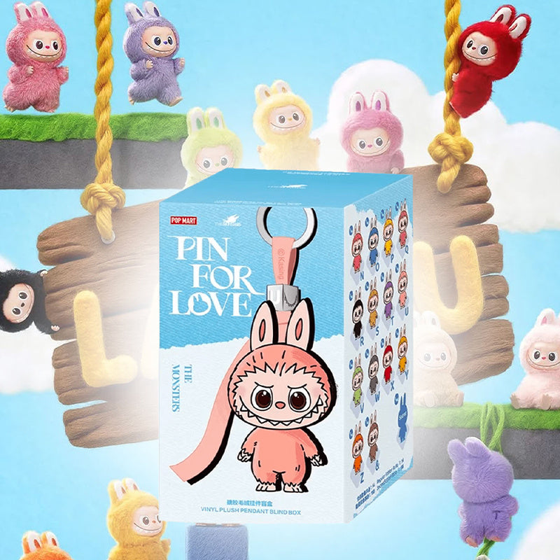 TEMU Pop Mart Pop Mart Labubu The Monsters Pin For (n-z) - Vinyl Pendant Keychain Decorative Doll 1 Single Blind Box (n-z) Authentic Halloween