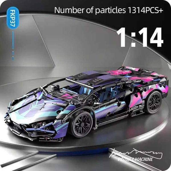 Technical Racing Sport Car 1314PCS Model Building Blocks City Mechanical Speed Vehicle Supercar Brick Puzzle Toys Kid Adult GiftT250211