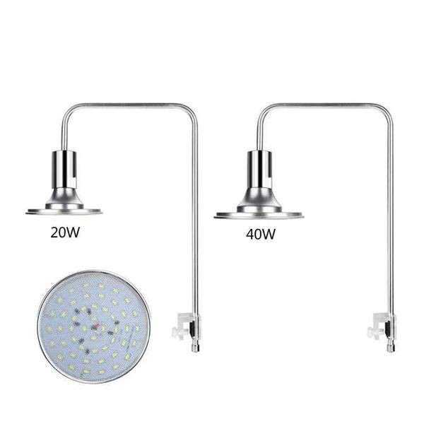 Aquarium LED Lights 20W-40W Aquatic Water Grass Plant Growth Lamp Turtle Reptile Lighting Clip-on Light for Fish Tank Drop Ship Y240813