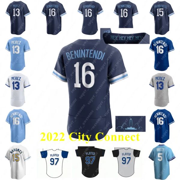 Bobby Witt Jr. Baseball Jersey Salvador Perez MJ Melendez Adam Frazier Hunter Renfroe Nelson Velazquez Vinnie Pasquantino Michael Massey Bra