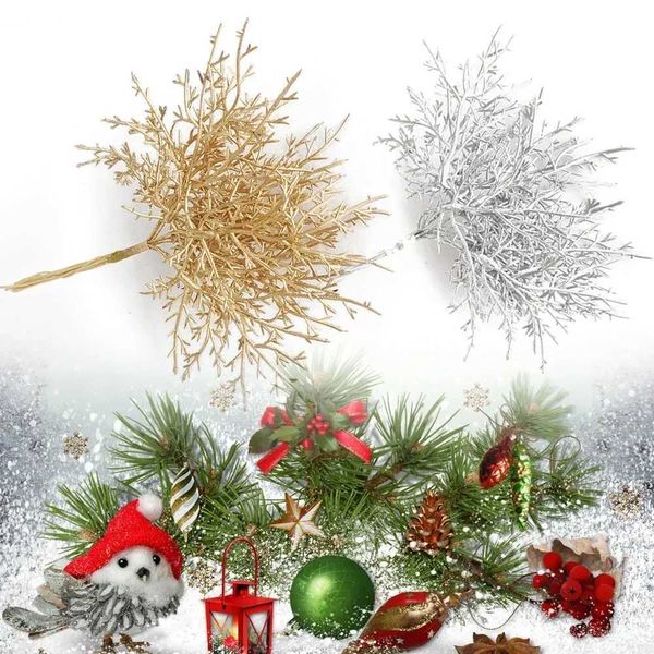 10 Christmas tree decorations artificial wers cedar branches DIY plants decorating party trees M241024