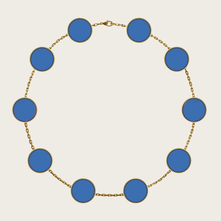 gold necklace designer clover necklaces for women diamond pendant luxury jewlery Mother - of - Pearl Grain Diamond Setting Alhambra Gift Wedding Val