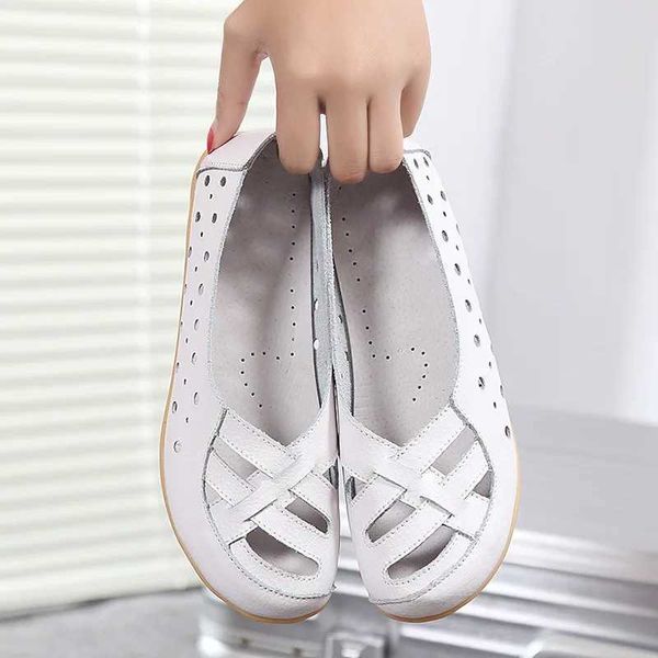 Dress Shoes Womens flat shoes sliding shoes fashionable womens Moccasins flat shoes genuine leather womens shoes casual womens Zapatos Mujer